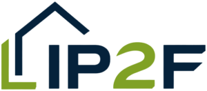 Logo IP2F – Isolation Protection Feu Flocage, entreprise de flocage coupe-feu